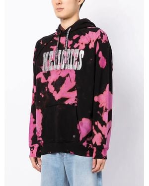 Stain Shade X Hiroshi Fujiwara Tie-Dye Print Hoodie - Red