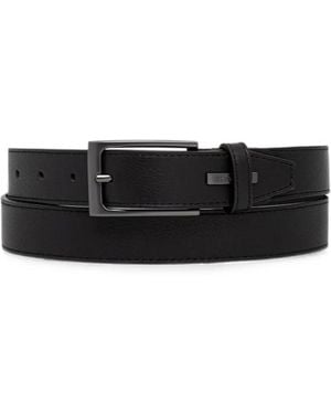 Trussardi Logo-Plaque Belt - Black