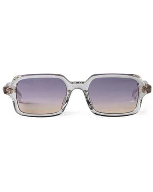 Chrome Hearts Dove Brille Mit Eckigem Gestell - Weiß