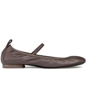 Lemaire Leren Ballerina's Met Vierkante Neus - Wit