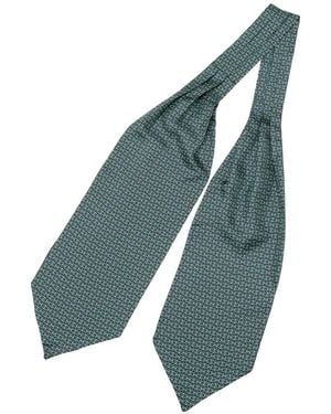 Elizabetta Condotti Geometric-Pattern Cravat Tie - Blue