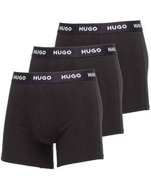 HUGO Logo-Waistband Boxers - Black