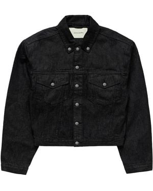 Entire studios Shrunken Denim Jacket - Black