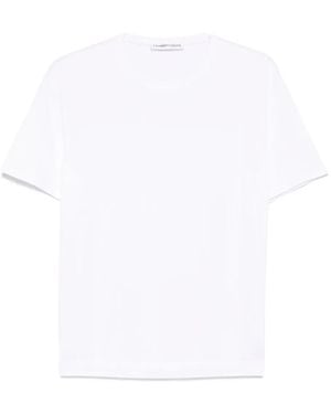 Lamberto Losani T-Shirt Mit Rundem Ausschnitt - Weiß