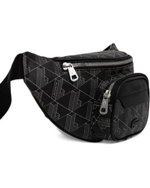 Lacoste Gürteltasche Mit Monogramm-Print - Schwarz