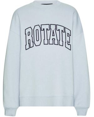 ROTATE BIRGER CHRISTENSEN Embroidered-Logo Sweatshirt - Grey