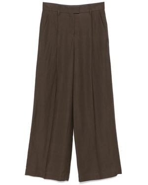 Brunello Cucinelli Pleat-detailing trousers - Verde