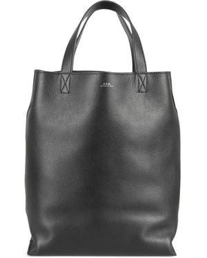 A.P.C. Sac À Main Médium Maiko En Cuir - Noir