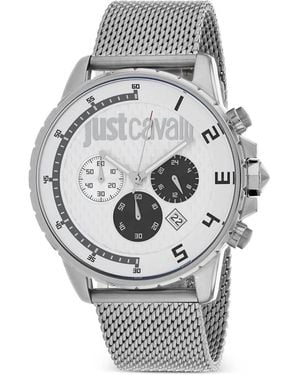 Just Cavalli Stainless-Steel 44Mm Watch - Grey