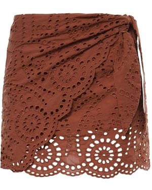 MC2 Saint Barth Nyra Mini Skirt - Brown