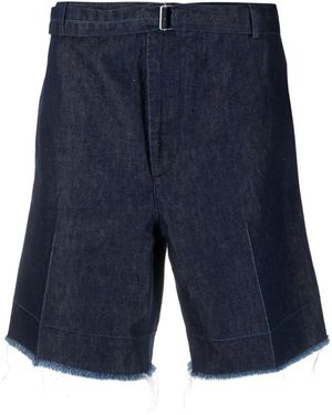 Lanvin フレイド デニムショーツ - ブルー