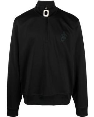 JW Anderson Felpa Con Applicazione Logo - Nero