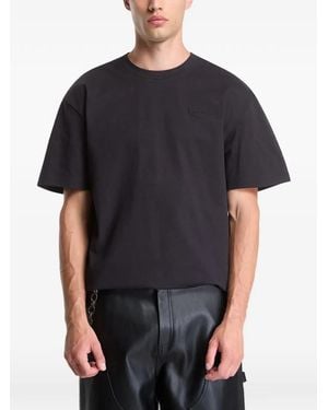 Karlkani Logo-Embroidered Graphic-Print T-Shirt - Black