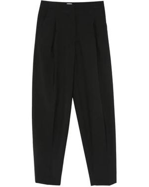 Covert Pantalones Rectos Con Pinzas - Negro