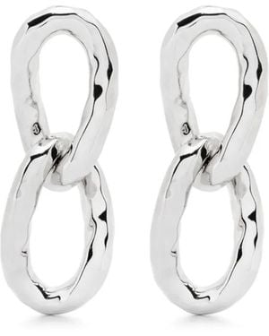 Jil Sander Chain-Link Earrings - White