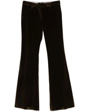 Etro Velvet Flared Pants - Black