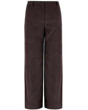 F.it Corduroy Wide-Leg Trousers - Brown