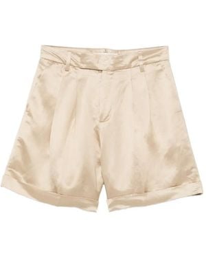 Briglia 1949 Pantalones Cortos Isabelle Con Pinzas - Neutro
