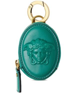 Versace Monedero Con Motivo Medusa En Relieve - Azul