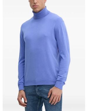 Benetton Pullover Mit Rollkragen - Blau