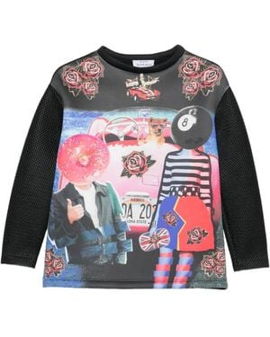 The Artistylist Graphic-Print Textured-Finish Sweatshirt