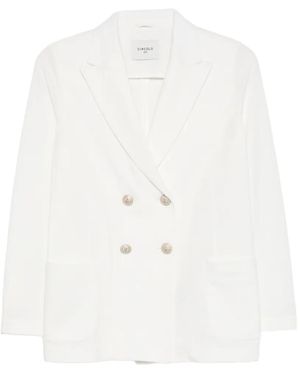 Circolo 1901 Double-Breasted Blazer - White