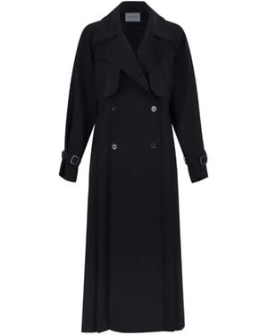 Max Mara Double-Breasted Coat - Black