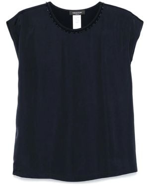 Fabiana Filippi Bead-Detailed Blouse - Blue