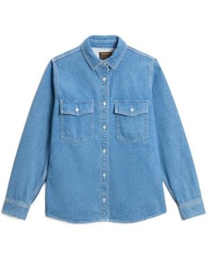 Woolrich Camisa Con Bolsillo En El Pecho - Azul