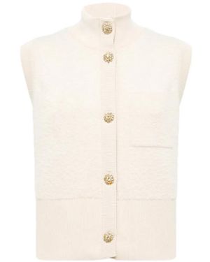 Blugirl Blumarine Chaleco Con Detalle De Botones - Blanco