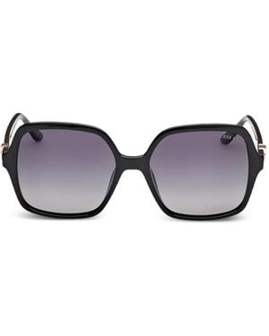 Guess Gafas De Sol Con Placa Del Logo - Negro