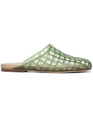 Vince Barcelona Flat Mules - Green