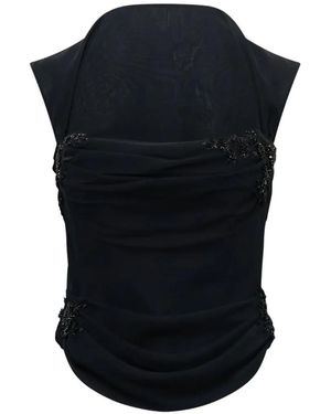 Stolen Stores Belle Draped Lace Corset - Black