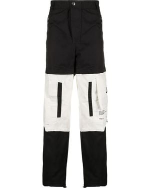 DIESEL Two-Tone Convertible Trousers - Black