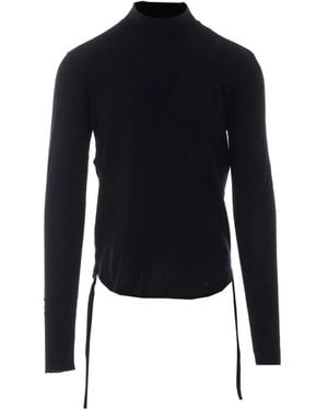 Ann Demeulemeester Lenart Pullover Mit Spitze - Blau