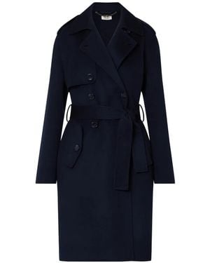Liu Jo Long Wool Coat - Blue
