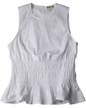 STAUD Culver Round-Neck Top - Gray