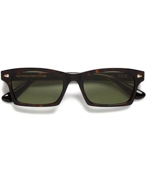 Retrosuperfuture Tayo Rectangle-Frame Sunglasses - Brown