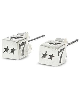 Twojeys Ohrstecker Mit Würfeln - Weiß