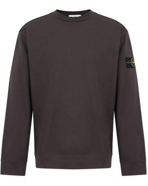 Stone Island Crew-Neck Patch Sweatshirt - Grey