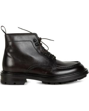 Neil Barrett Bottines Lacées À Empiècements Contrastants - Noir