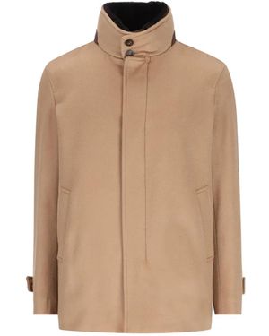Herno High-Neck Jacket - Natural