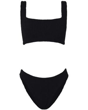 Hunza G Xandra Crinkled Bikini - Black