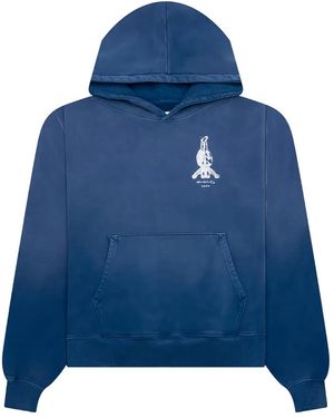 D-R-G-N Hoodie Bones Skull - Bleu
