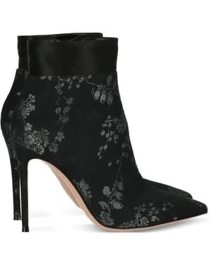 Gianvito Rossi Stiefel Aus Satin 105Mm - Schwarz