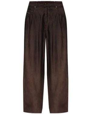 DIESEL Jeans A Gamba Ampia D-Khelz-Bs 1987 - Marrone