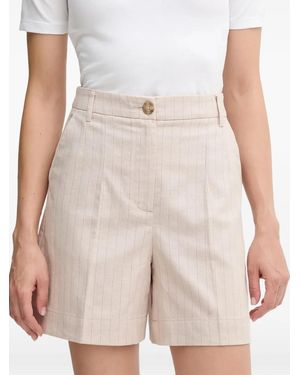 Benetton Pinstripe-Pattern Tailored Shorts - Natural