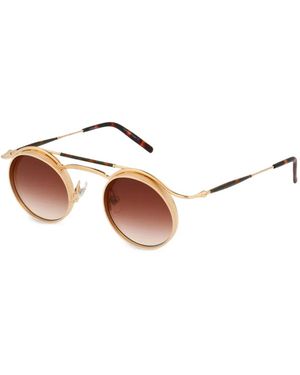 Matsuda Tortoise Shell Detail Sunglasses - Brown