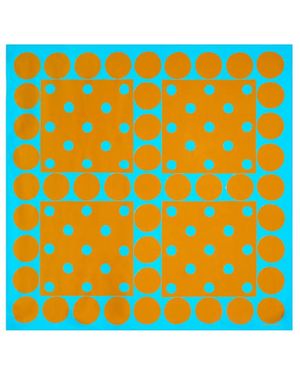 Dries Van Noten Polka-Dot Square Scarf - Yellow