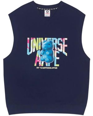 Aape By A Bathing Ape Graphic-Print Tank Top - Blue
